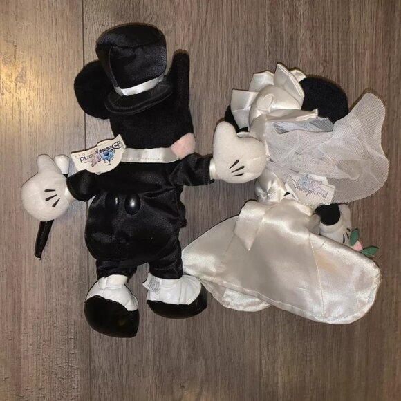 Disneyland Resort Mickey Minnie Bride and Groom Wedding Plush - Picture 2 of 3